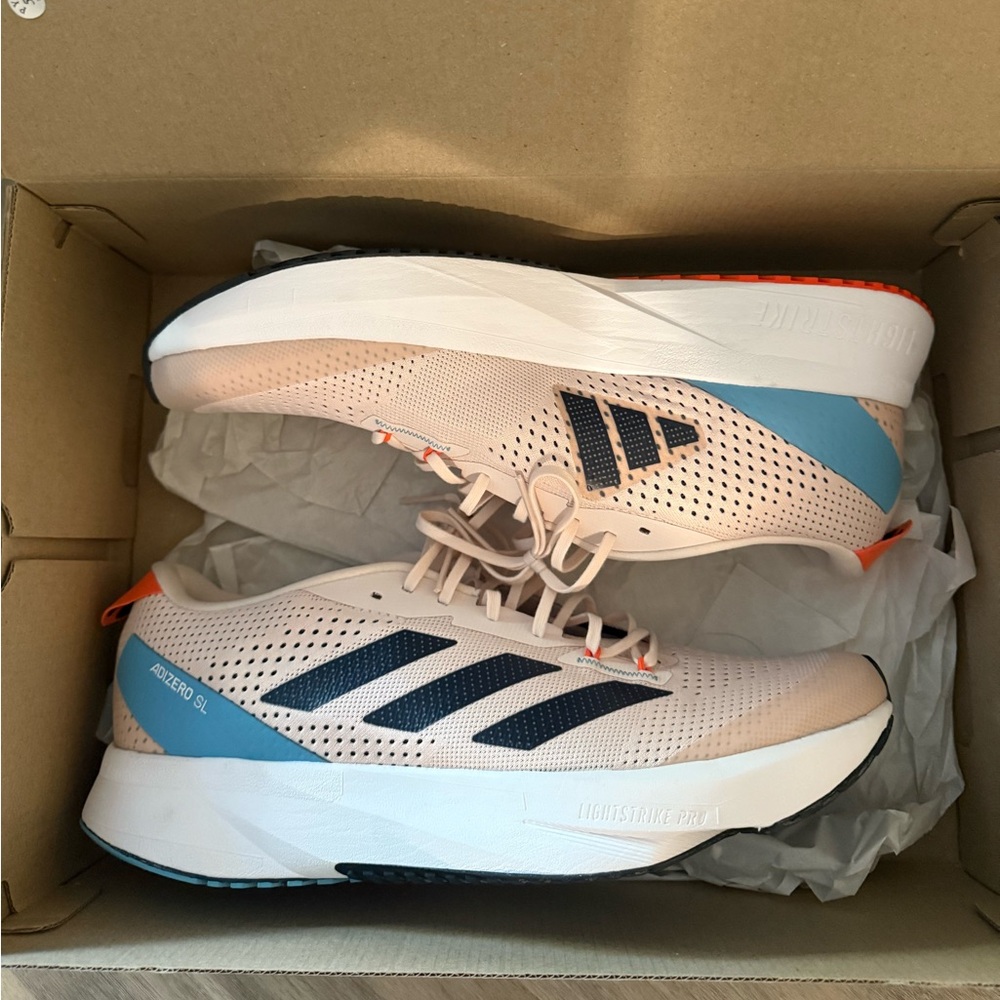 Addias adizero SL running shoe size 12 1/2 brand new in box